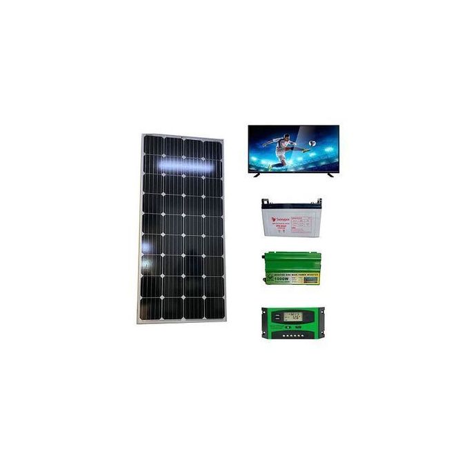Panel Solar FULLKIT SYSTEM 120w + FREE FULLHD 32" DIGITAL Tv