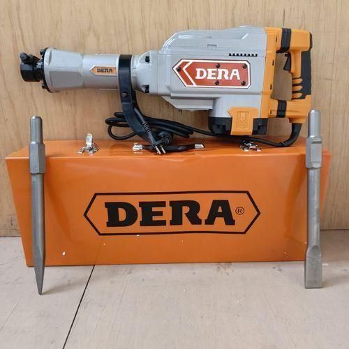 Dera Industrial high performance 1800W Demolition Hammer Breaker Drill Machine, Impact Force 50J System of hex Chucks,carbon brushes and chisels,best for cement, concrete, hard stones destruction and mining-Heavy Duty