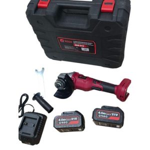 Edon High Quality Heavy Duty Portable Multi-Function 21V Cordless Angle Grinders wuth 2 Lithium Battery Rechargeable Electric Mini Angle Grinder and Charger