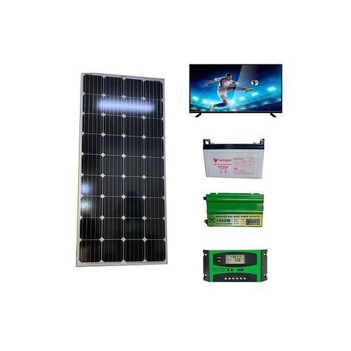 Panel Solar FULLKIT SYSTEM 120w + FREE FULLHD 32" DIGITAL Tv