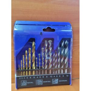 Multipurpose Drill Bits Set-twist drill, masonry drill and wood drill-for Wood, Metal, Masonry